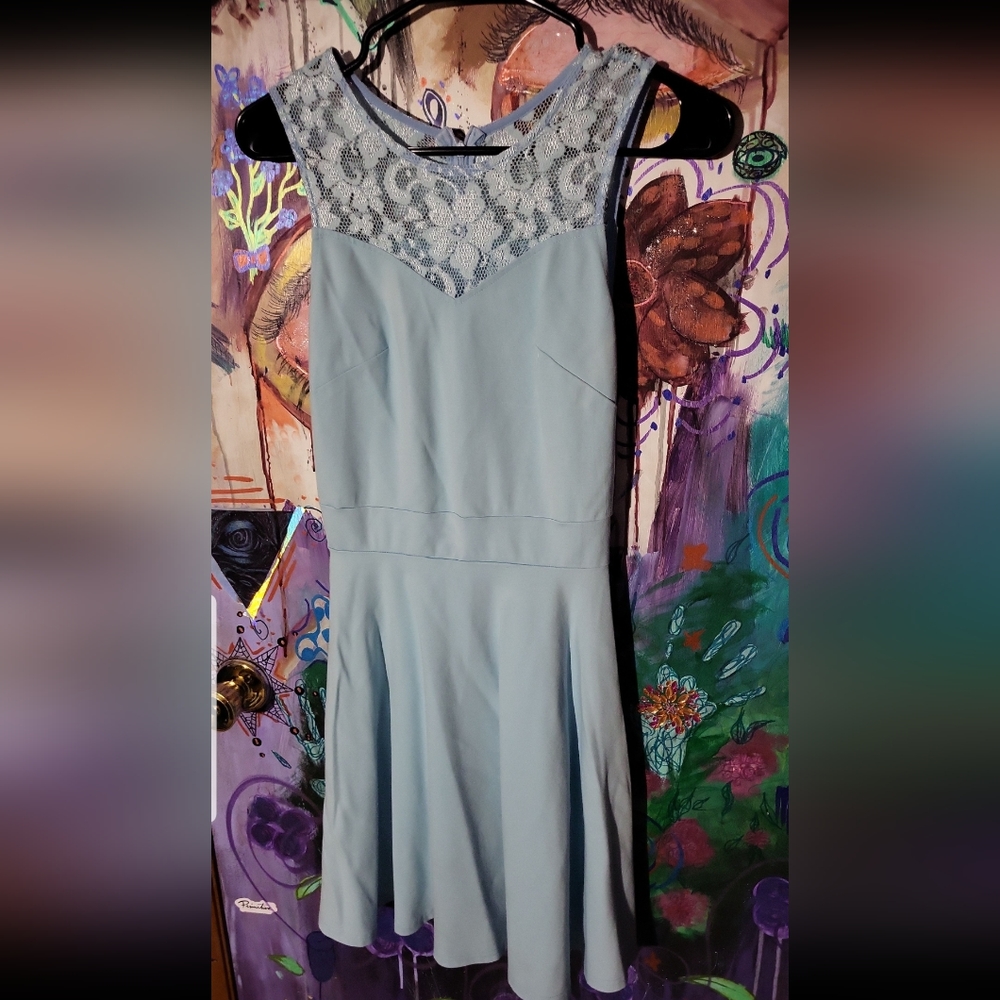 Lace top dress
